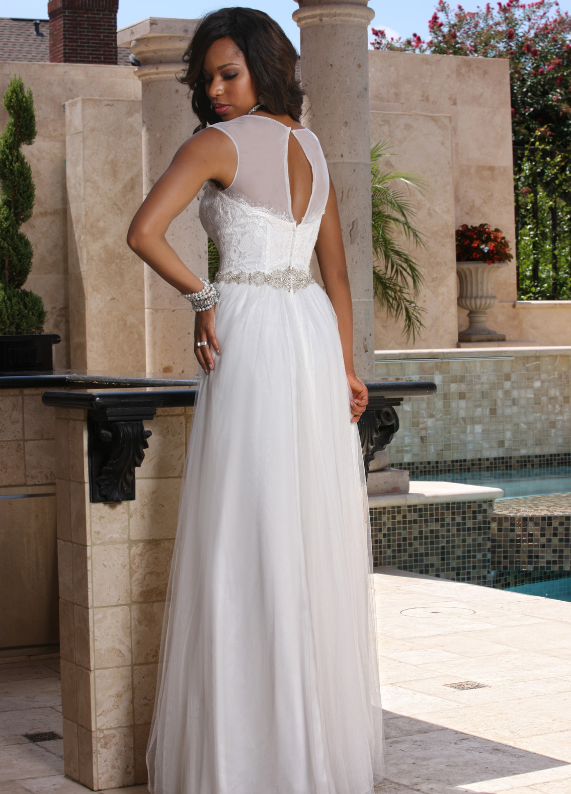 DaVinci Informals Wedding Dress Style No. F7009 - Image 2