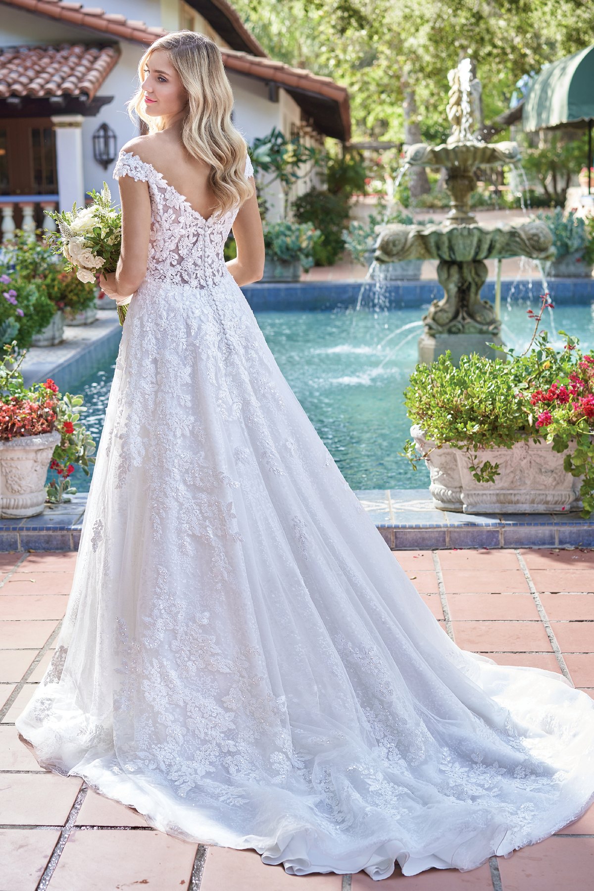 Jasmine Collection Wedding Dress Style No. F211017 - Image 2
