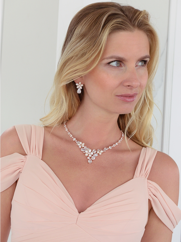 Necklace & Earrings Sets 4430S-I-RG - Image 4